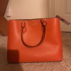 Michael Kors Orange Leather Purse
